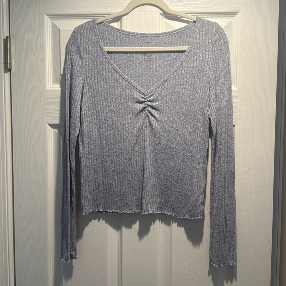 Women’s American Eagle Ribbed Long Sleeve Shirt- Size M